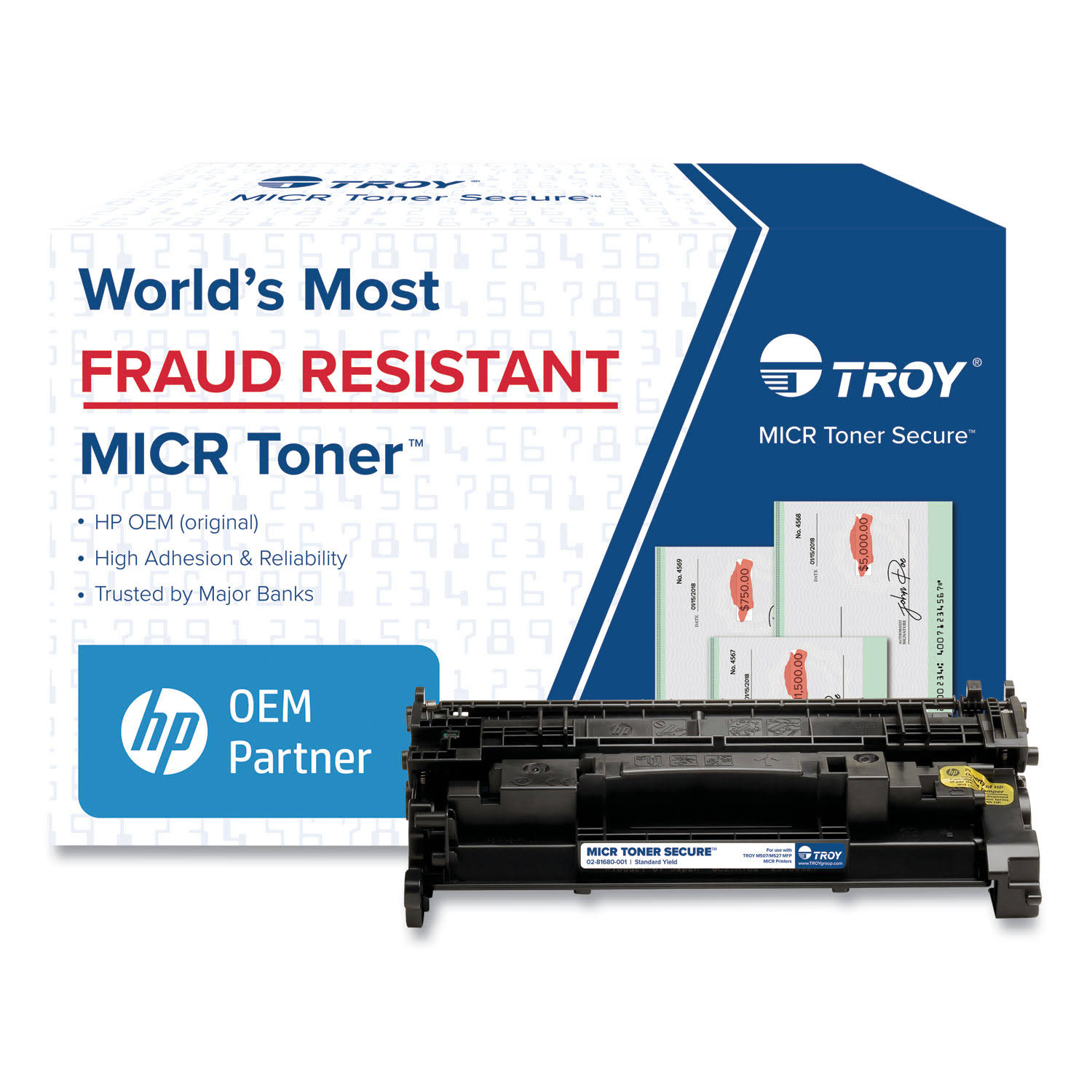 Troy 289A (CF289A) Black Secure MICR Toner Cartridge