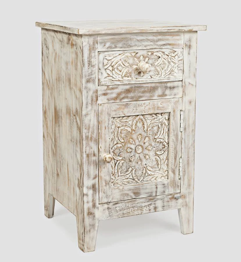 Jofran Global Archive Hand Carved Accent Table
