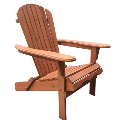 Arana Solid Wood Folding Adirondack Chair Breakwater Bay