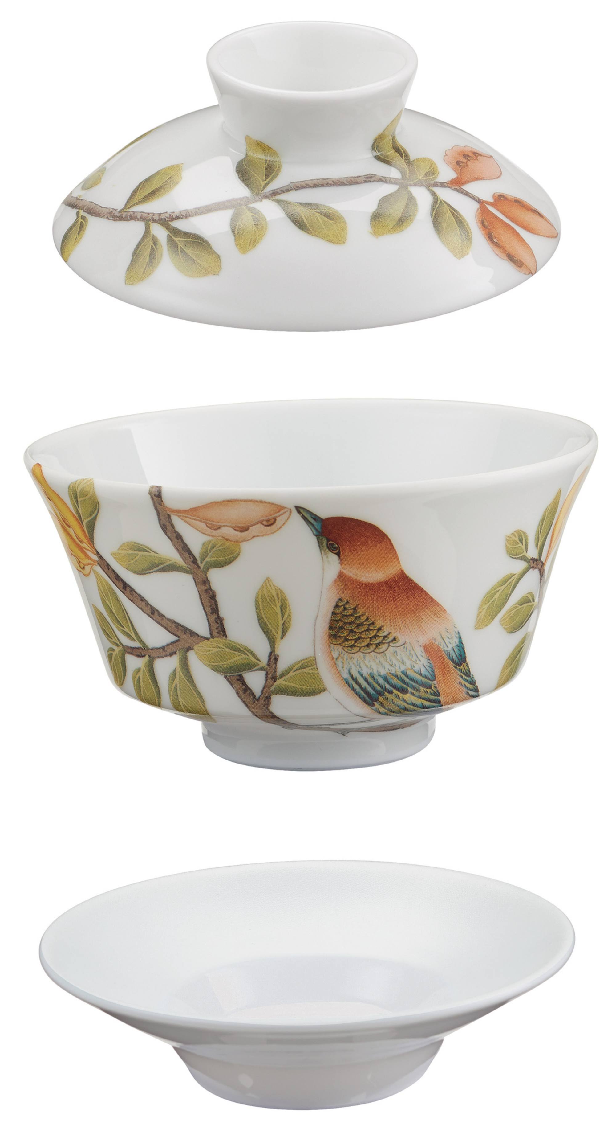 Raynaud Paradis White Chinese Tea Cup Round 3.7 in.