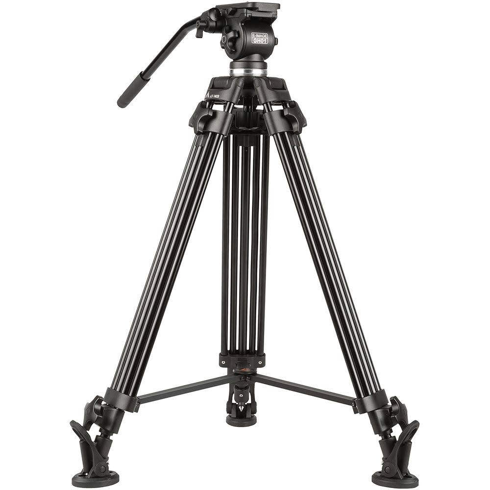 EG01A2: 2 Stage Aluminum Tripod w/ Fluid Pan / Tilt Head (E-Image)