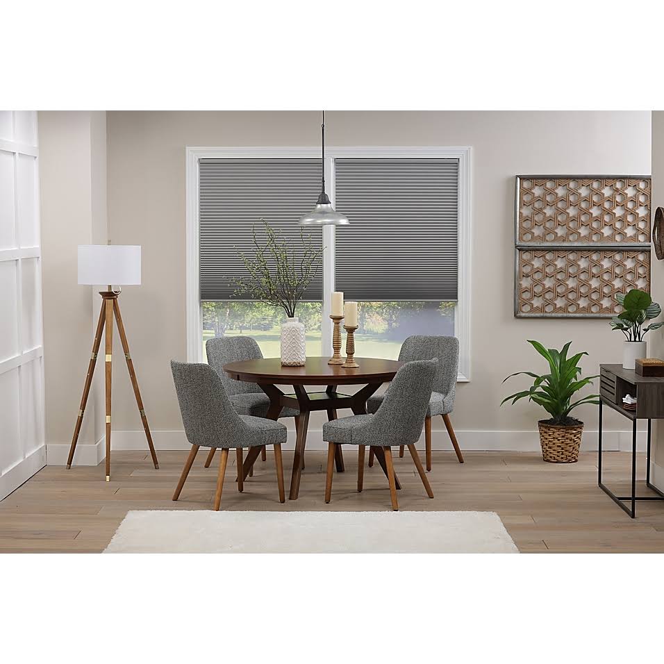 Eco Home Blackout 33.5x22 x 48x22 Cordless Cellular Shade in Grey Cloud Grey