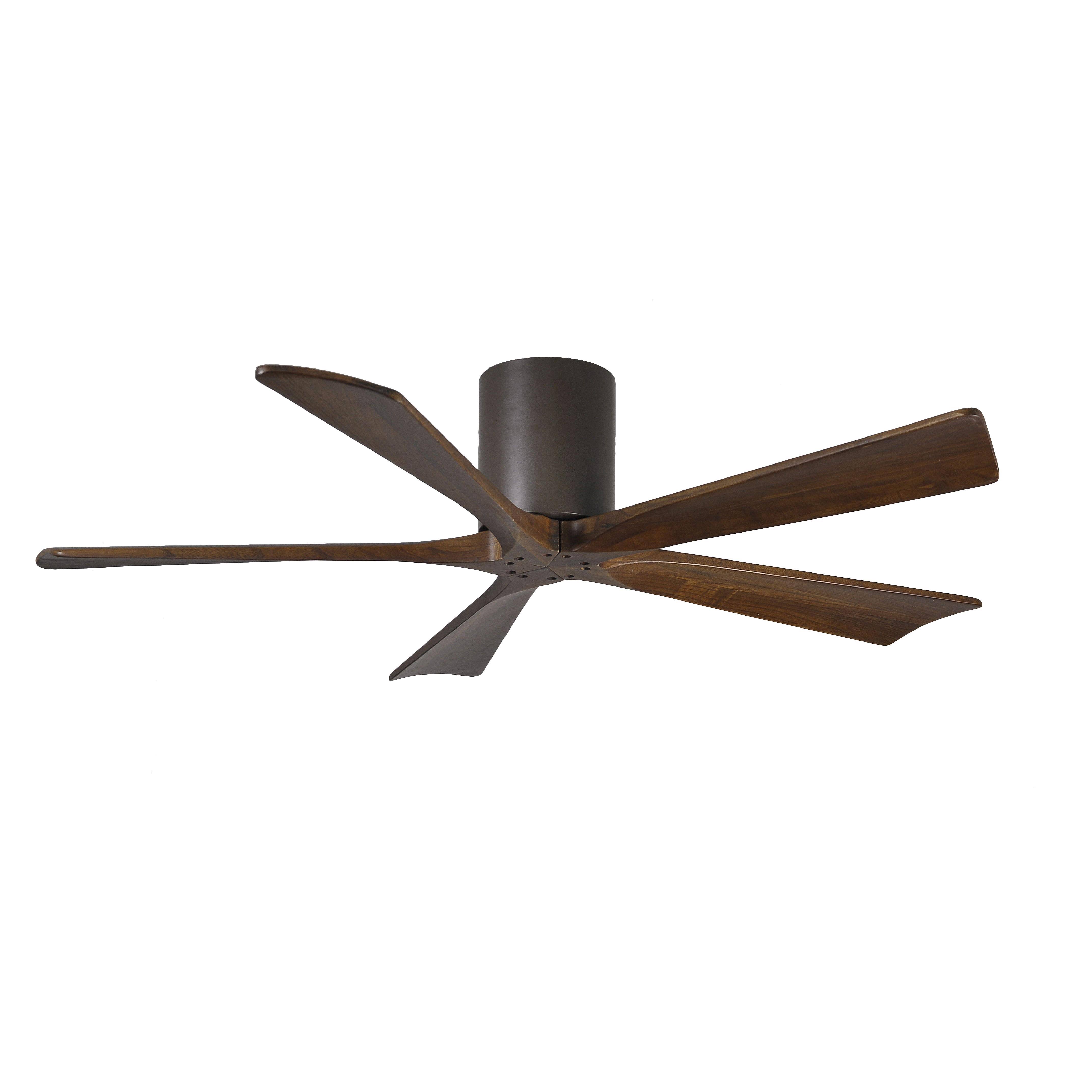 Matthews Fan Company Ir5h-tb-52 Irene 52 inch 5 Blade Hugger-Style Ceiling Fan in Textured Bronze