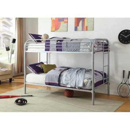 Zoomie Kids Hollaway Transitional Twin Bunk Bed, Silver