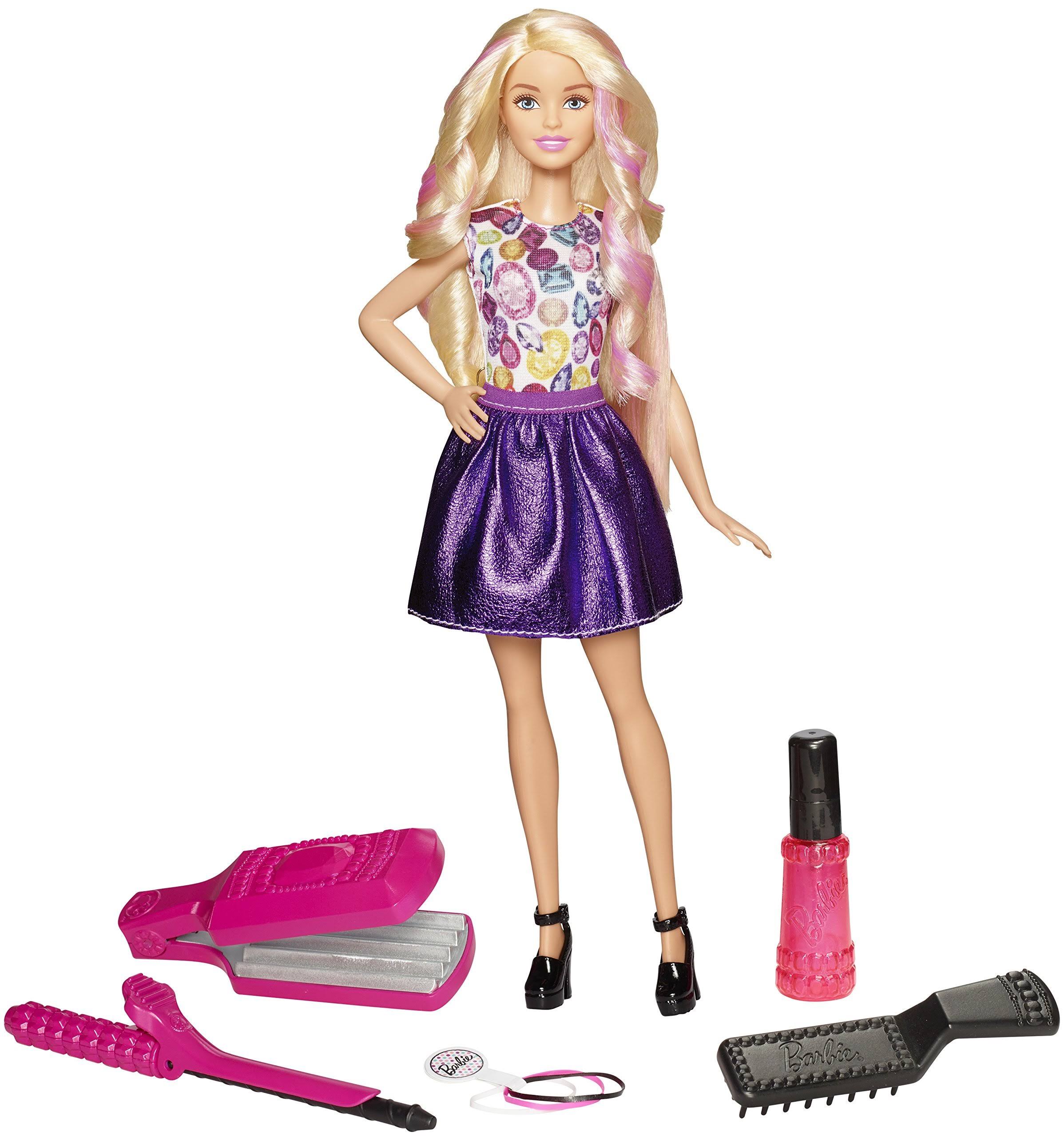 Barbie D I Y Crimps Curls Doll