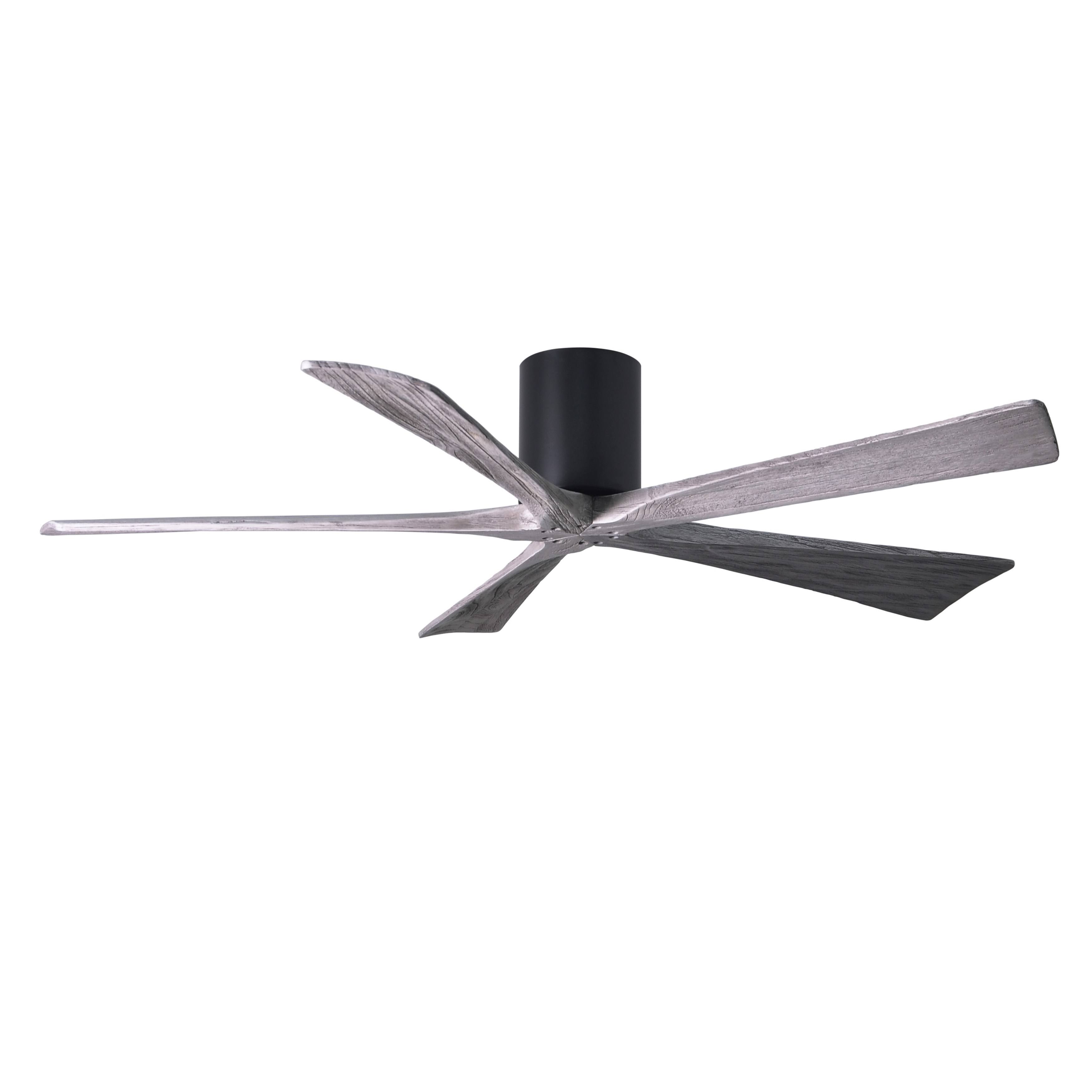 Irene Hugger Ceiling Fan by Matthews Fan Company, Matte Black, IR5H-BK-BW-60