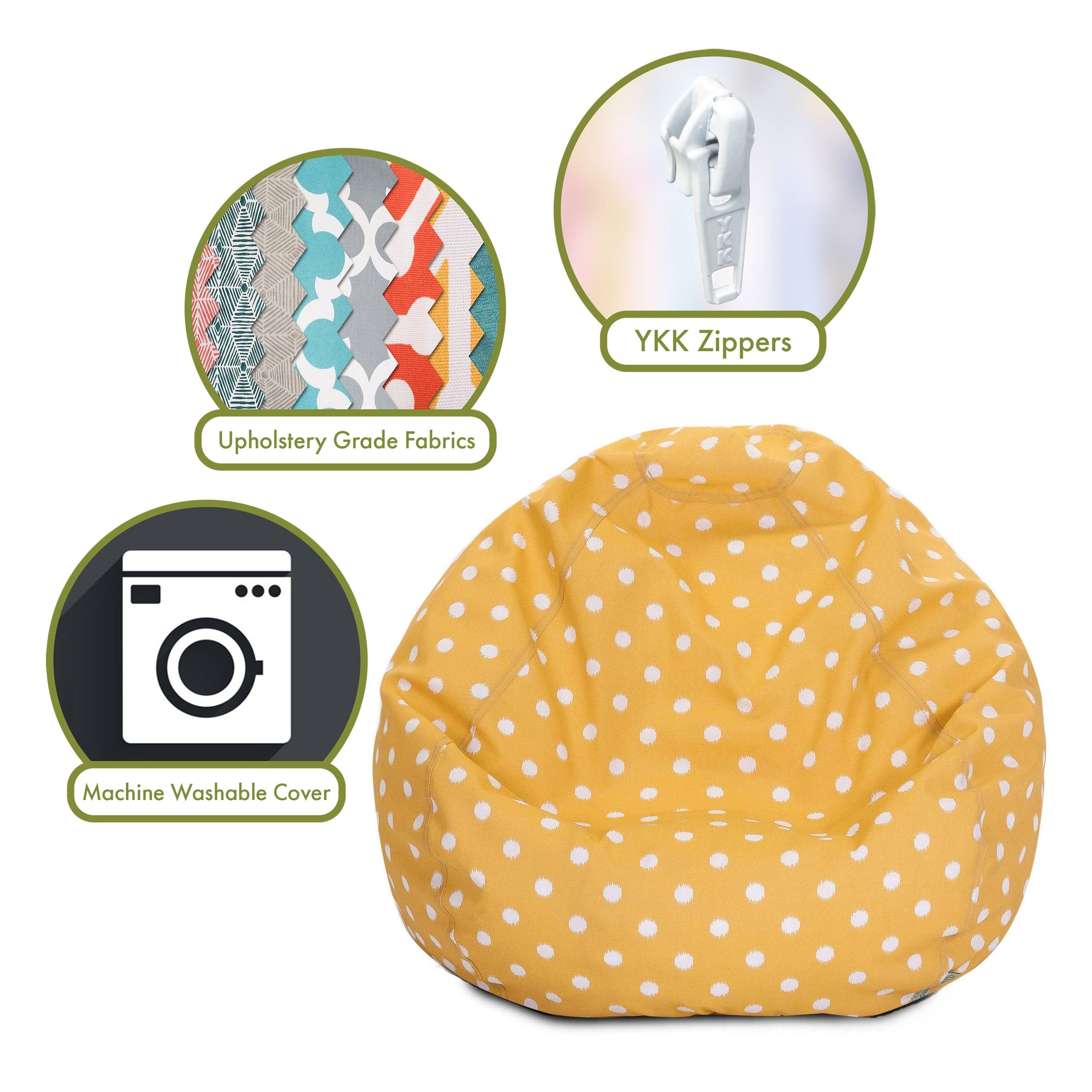 Majestic Home Goods Citrus Ikat Dot Small Classic Bean Bag