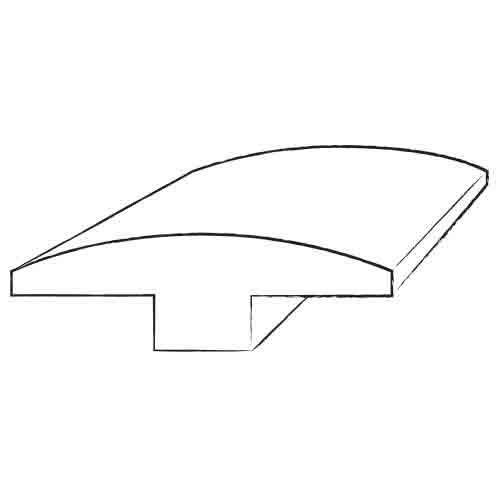 Moldings Online 0.63x22 x 2x22 x 78x22 Walnut T-Mold