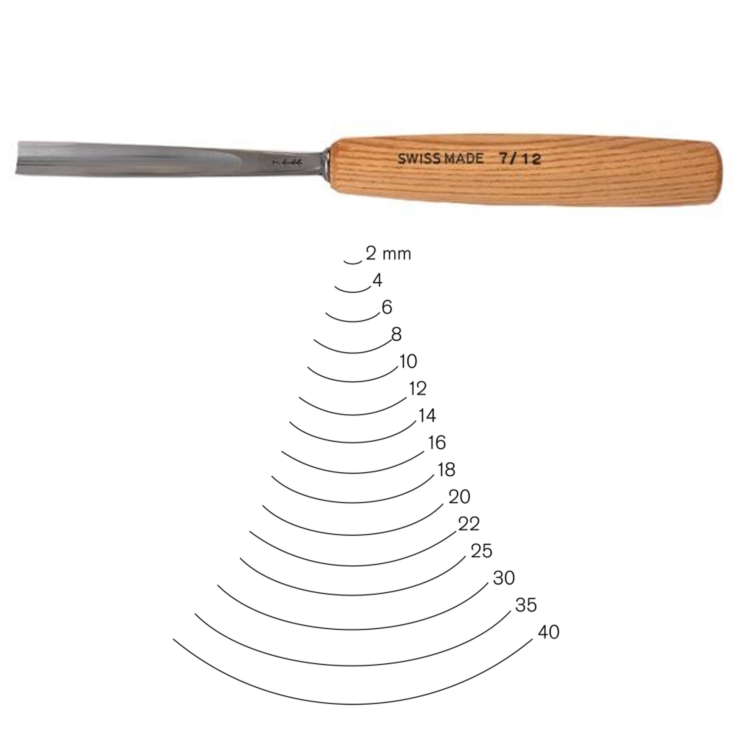 Pfeil Swiss Made 40mm Gouge #7 Sweep