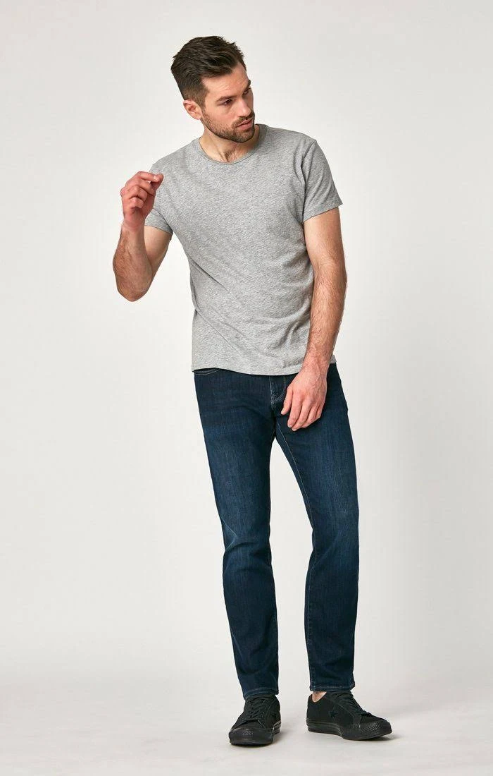 Mavi Men&s Zach Straight Leg in Deep Blue Supermove | Men&s Jeans