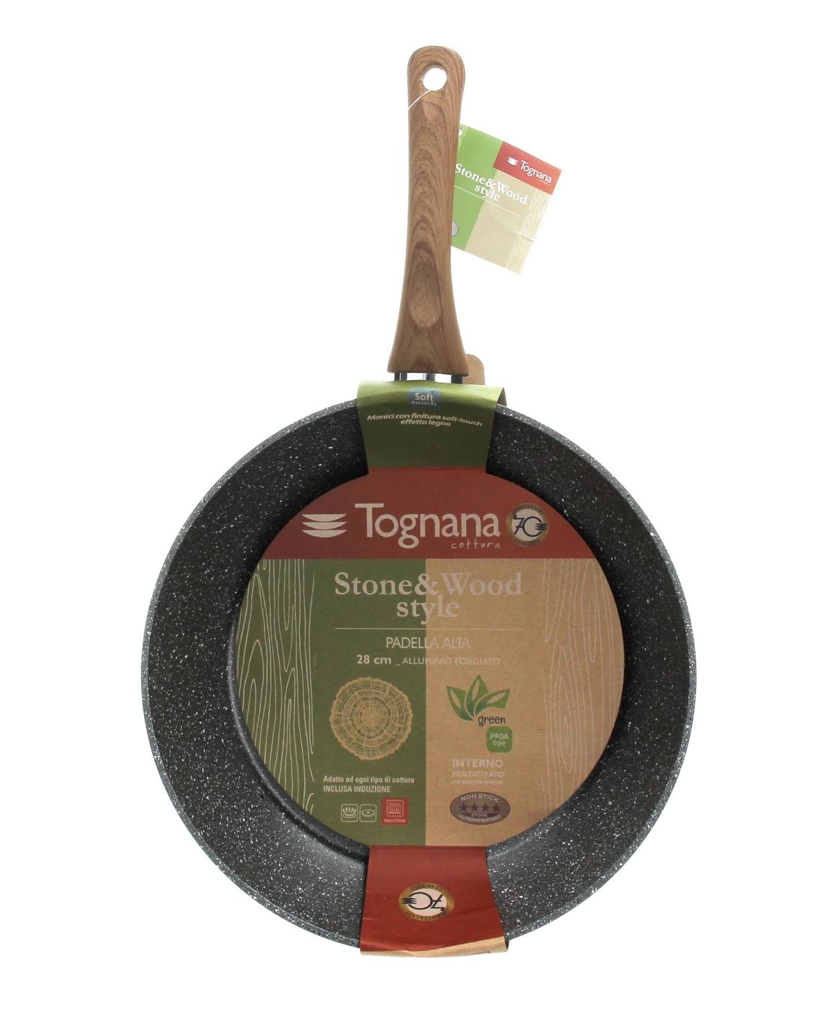 Tognana Wood u0026 Stone Style 11x22 Deep Fry Pan