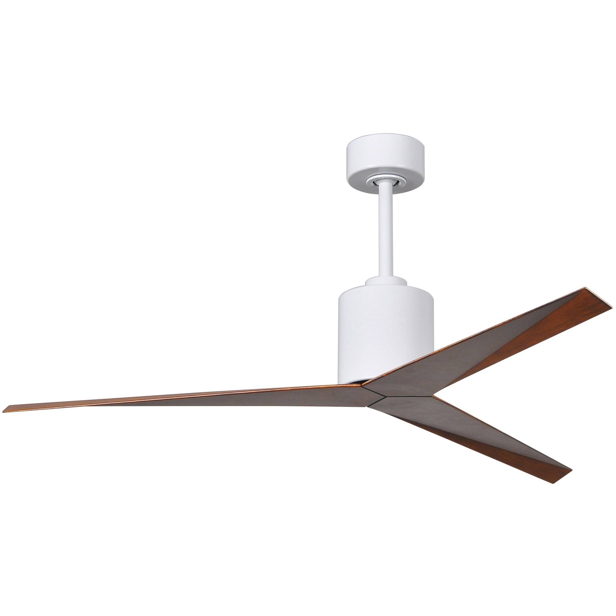 Matthews Fan Eliza 56x22 Ceiling Fan Gloss White / Walnut EK-WH-WN