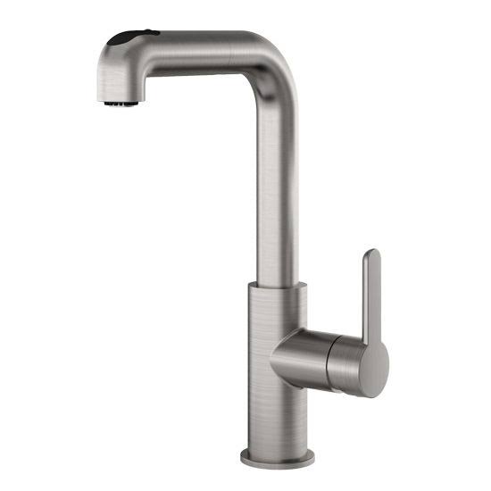 Julien - Latitude Pull-Out Kitchen Faucet - Brushed Nickel - 306210