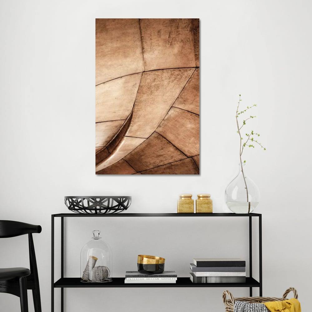 Metal Structure Canvas Artwork Print by Design Fabrikken ( Architecture u003E Buildings art)