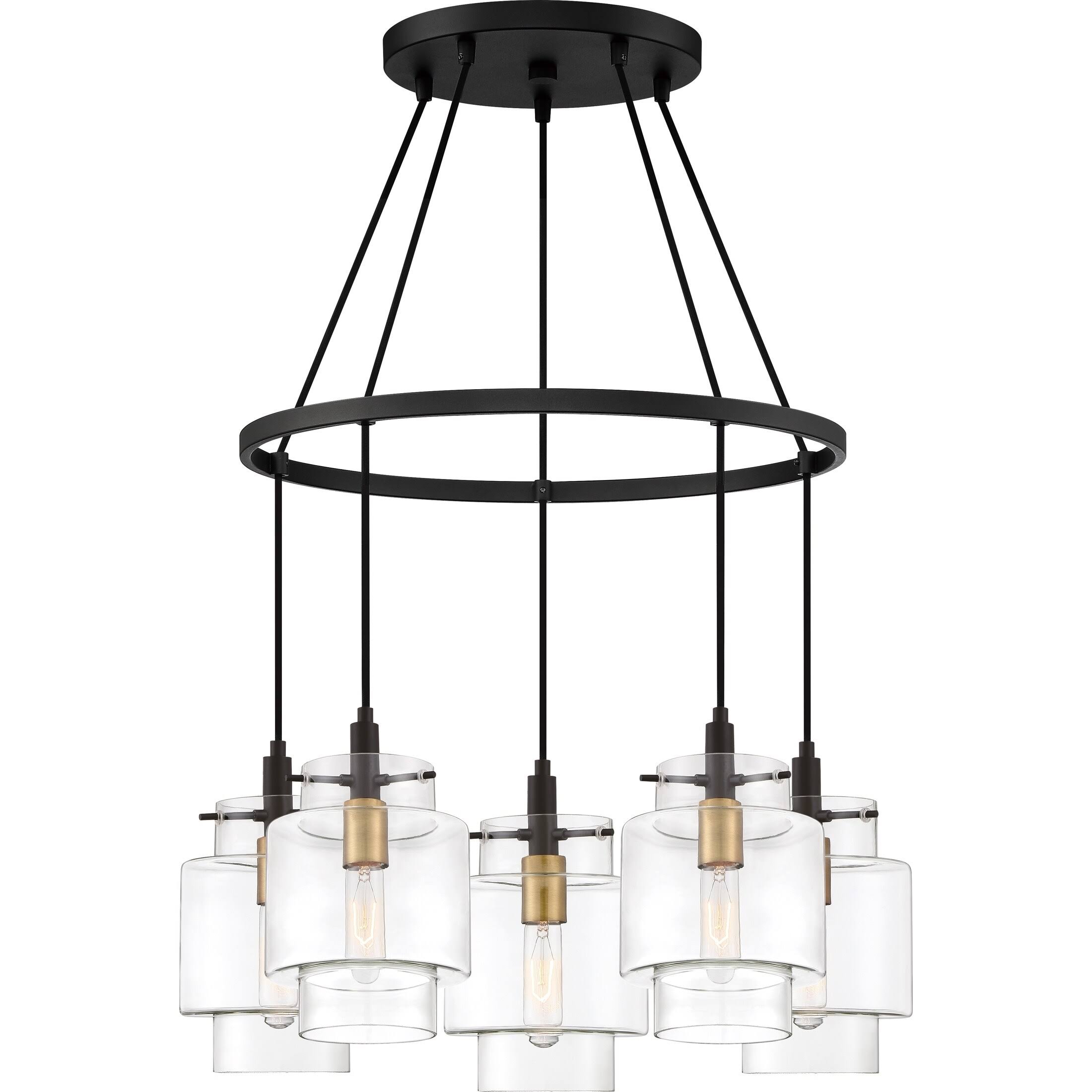 Quoizel NAO5005EK Naomi Chandelier 5 Light Earth Black