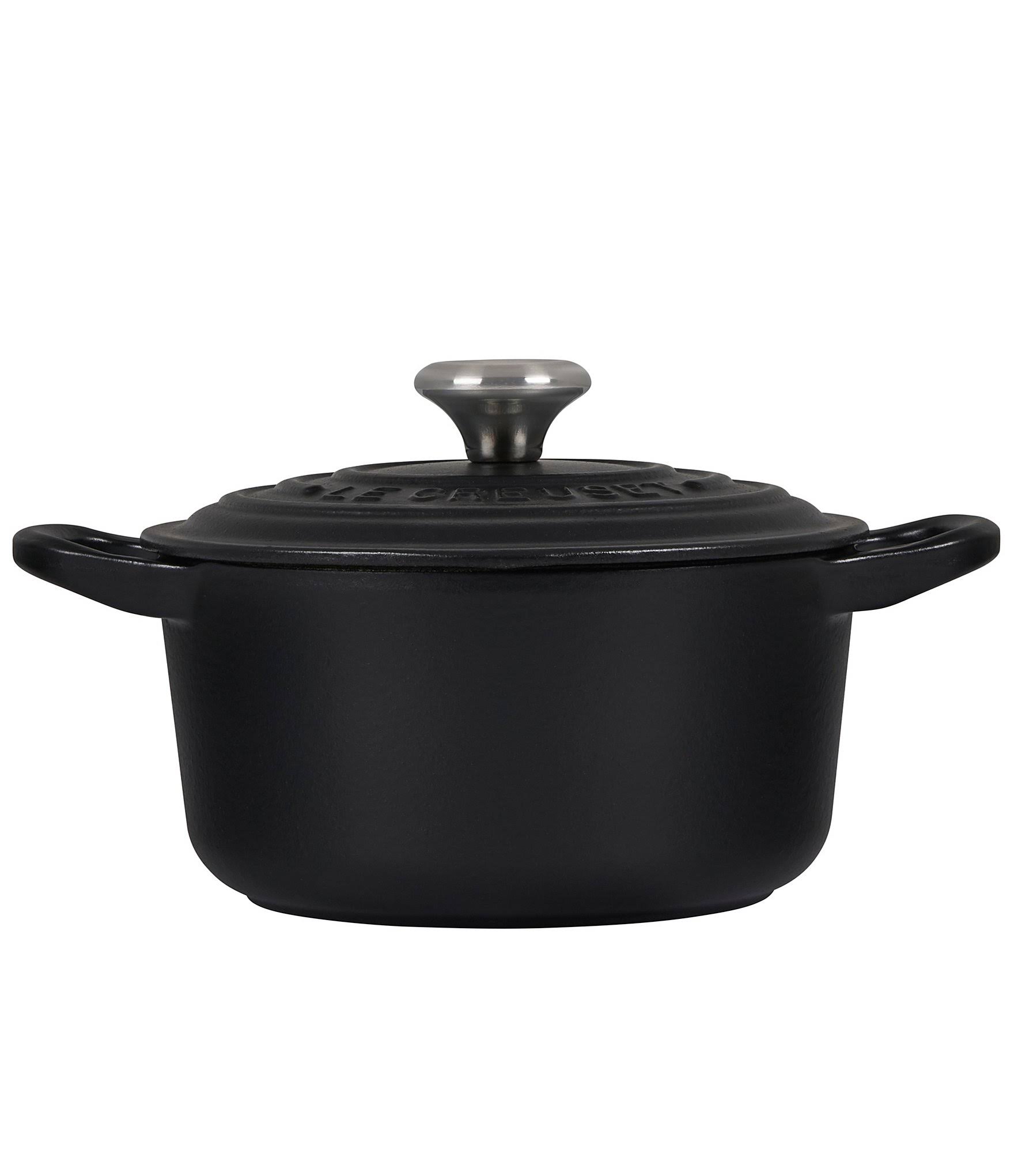 Le Creuset Oval Cast Iron 1-Qt. Dutch Oven - Licorice