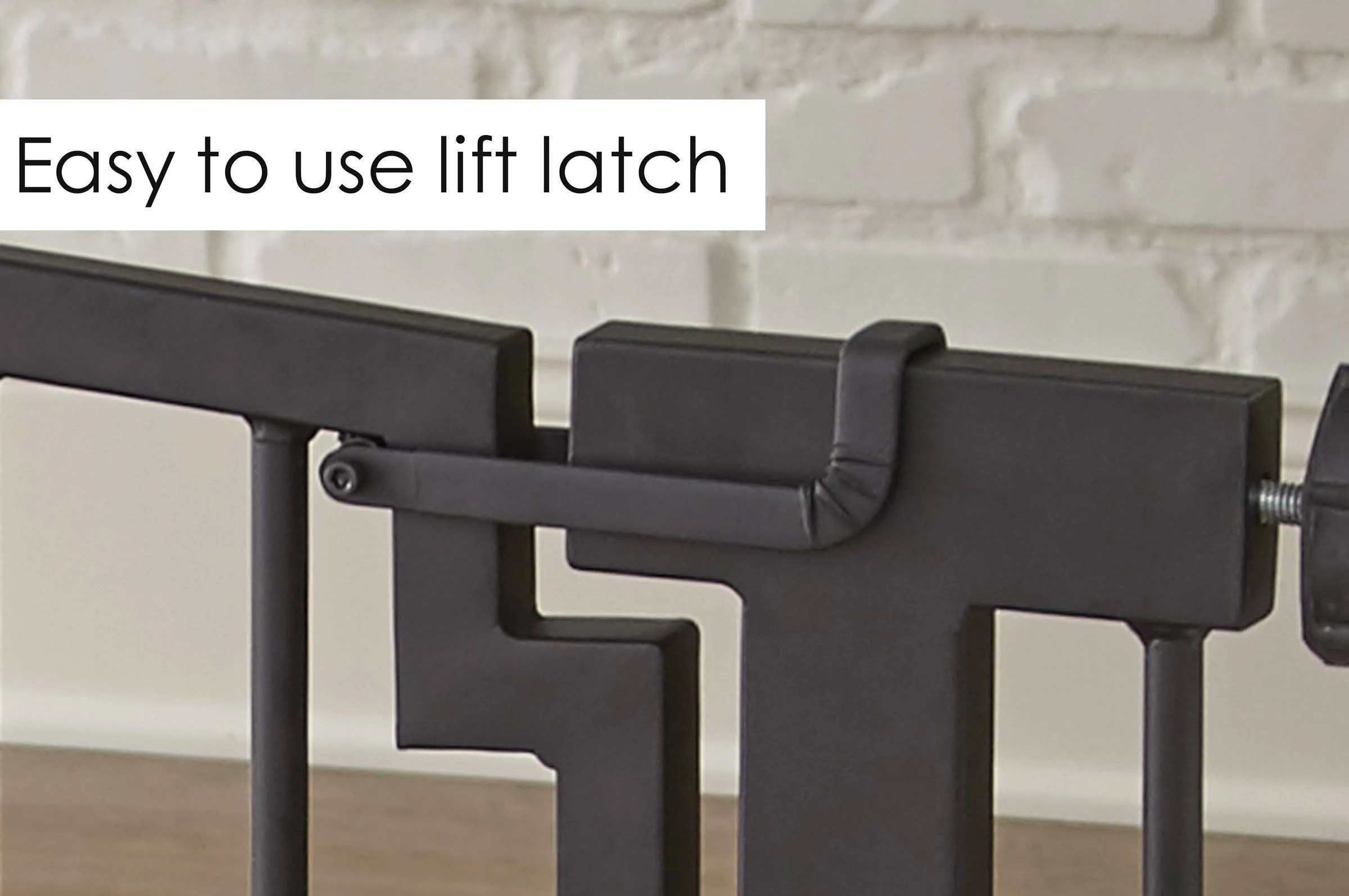 Emperor Rings Dog Gate Door Pressure Mount Heavy Duty Wrought Iron | NMN Designs Option F : 52x22-54.9x22 Wide x 32x22 Tall / Bl