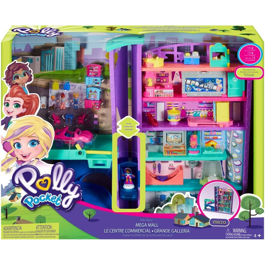 Polly Pocket Pollyville Mega Mall Playset