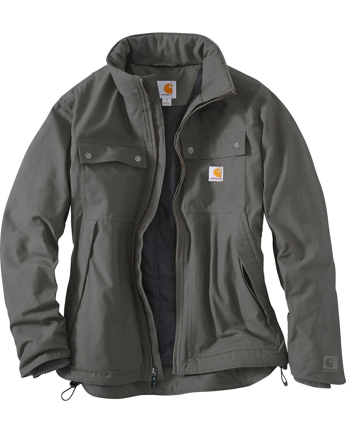 Carhartt Men's Charcoal Quick Duck Jefferson Traditional Jacket