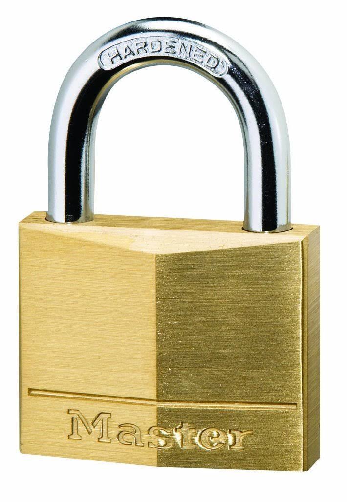 Master Lock 140EURSIX 40mm Brass Padlocks Six Pack Keyed Alike
