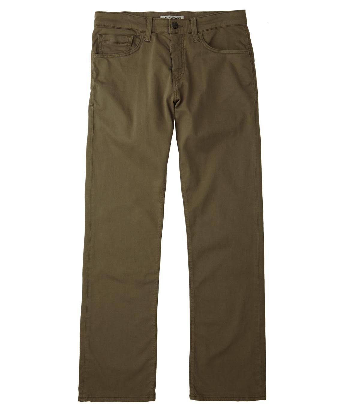 Mavi Men's Matt Relaxed Straight Pant - Dusty Olive Twill - 31x32