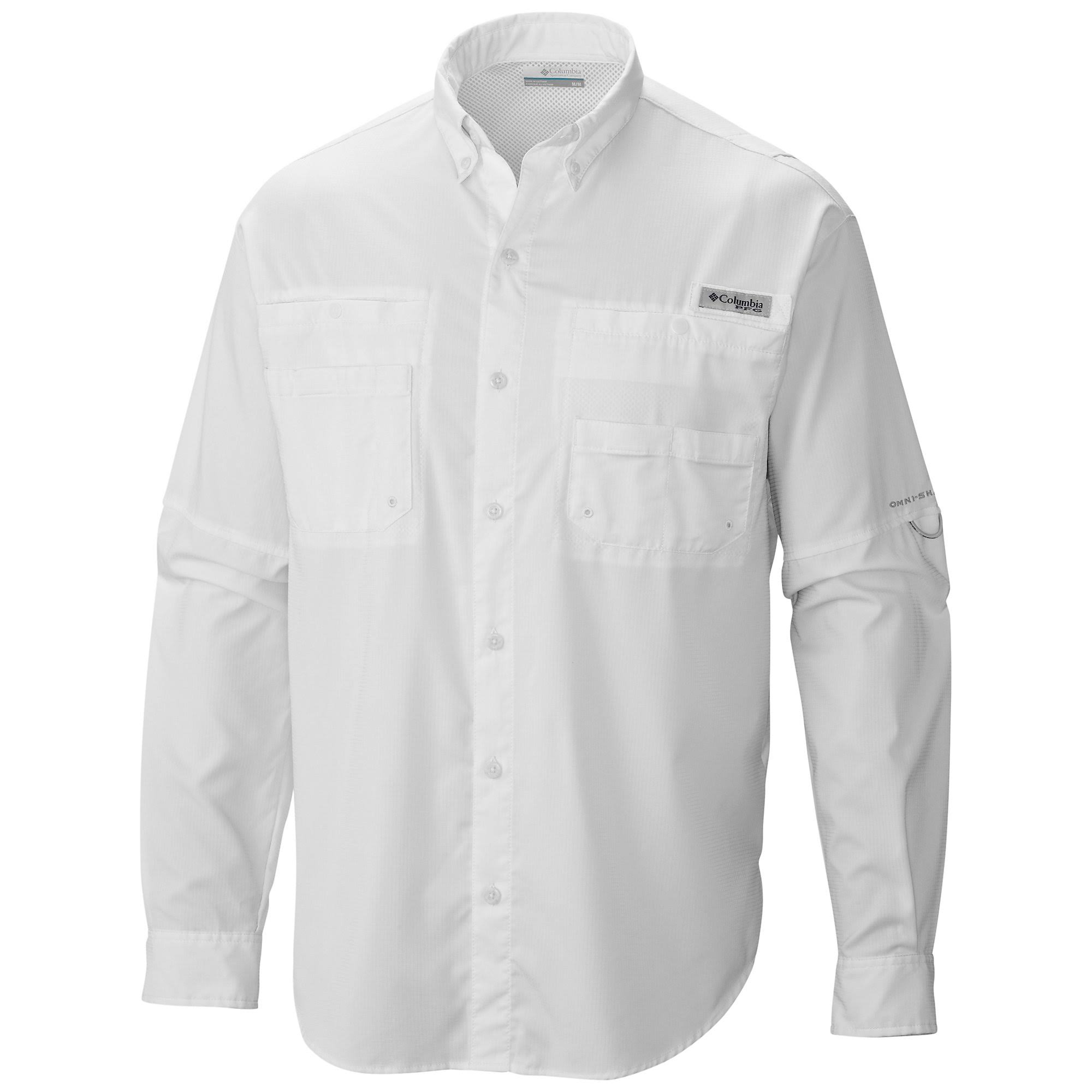 Columbia Men's Tamiami II Long Sleeve Shirt - XL - White