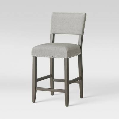 Open Back 24x22 Counter Stool - Threshold - Light Grey - Solid