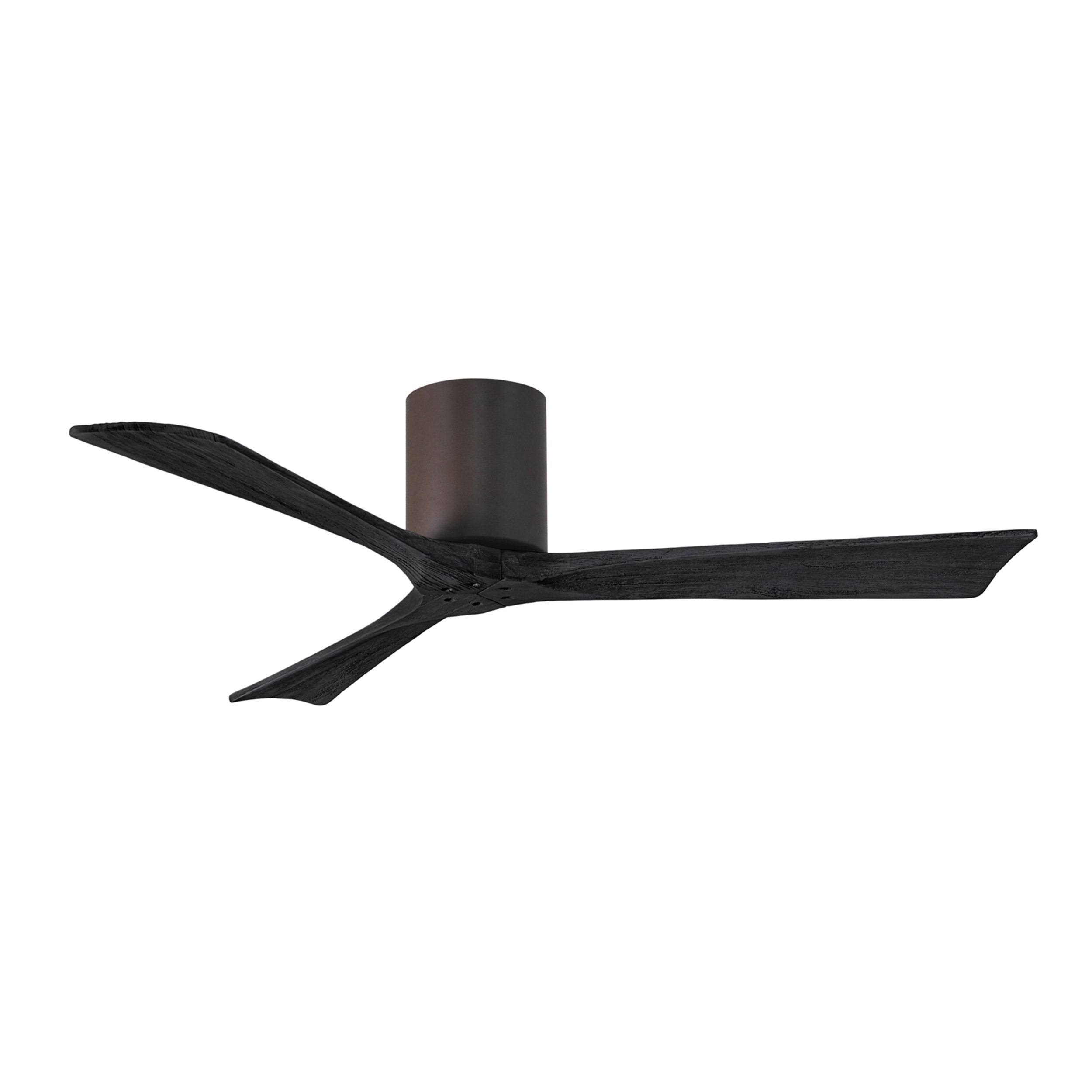 Irene Hugger Ceiling Fan by Matthews Fan Company, Textured Bronze, IR3H-TB-BK-52