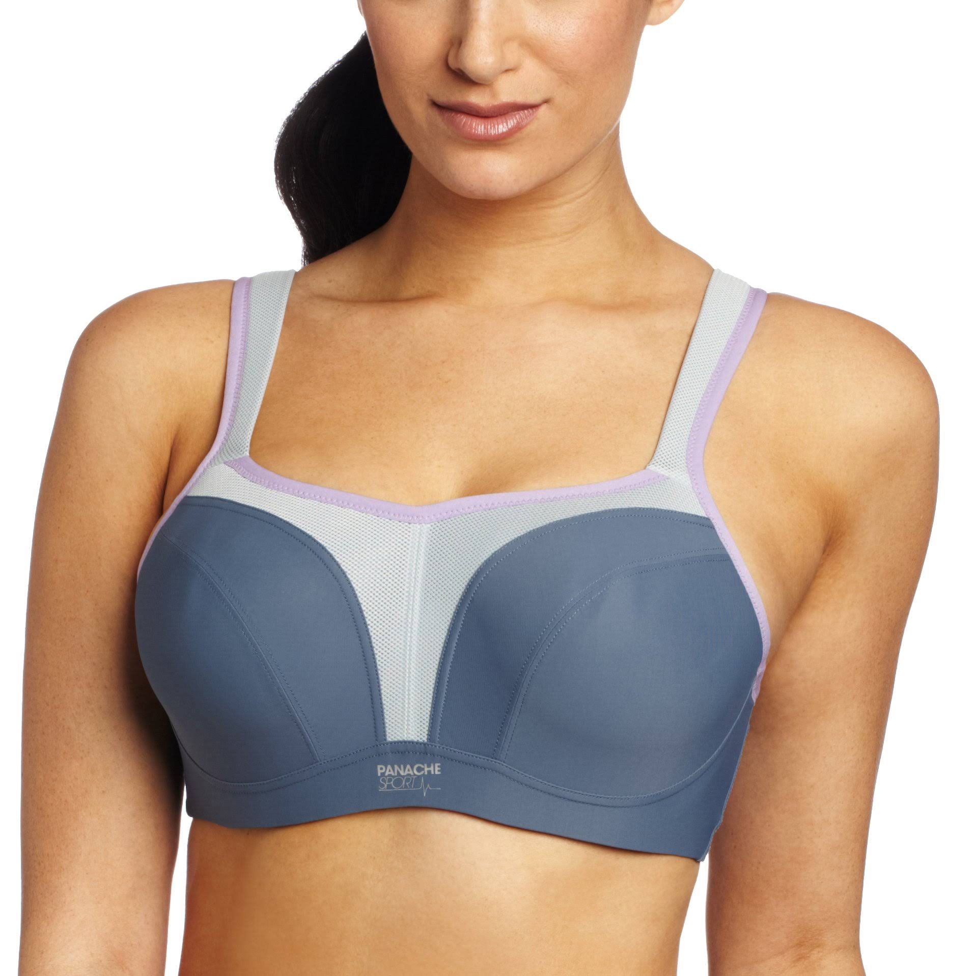 Panache Underwire Sports Bra (5021),32J,Grey