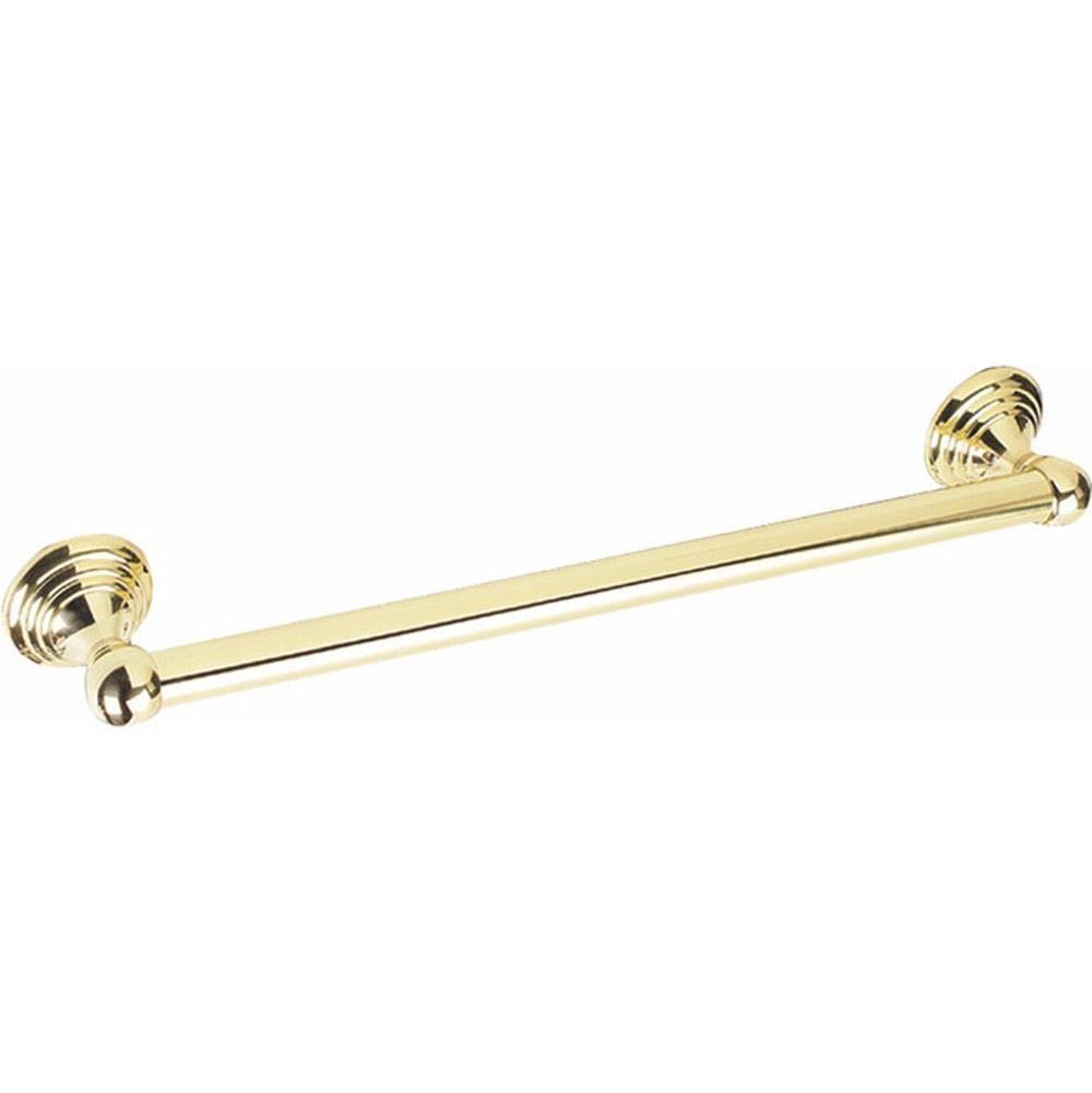 Alno A9022-24-PB Embassy Polished Brass 24x22 Grab Bar