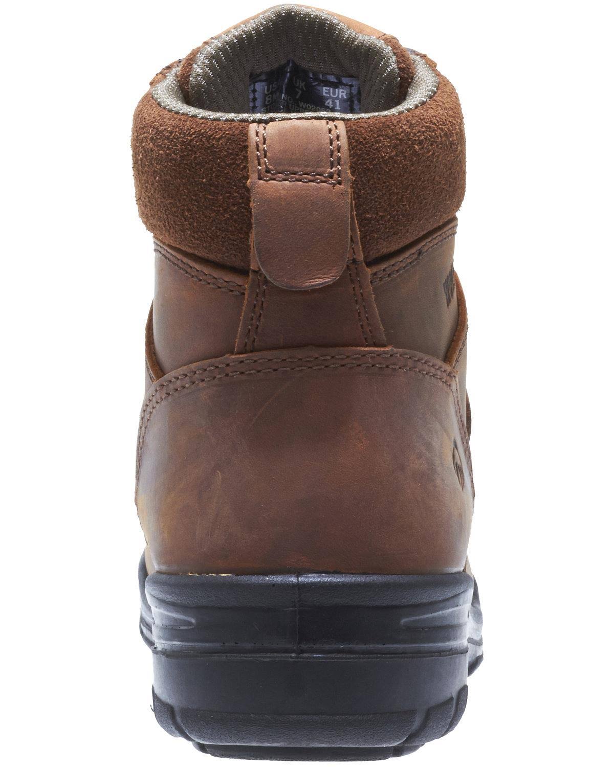 Wolverine Men's Durashocks Slip Resistant Steel-Toe 6x22 Work Boot Brown / 7 / M