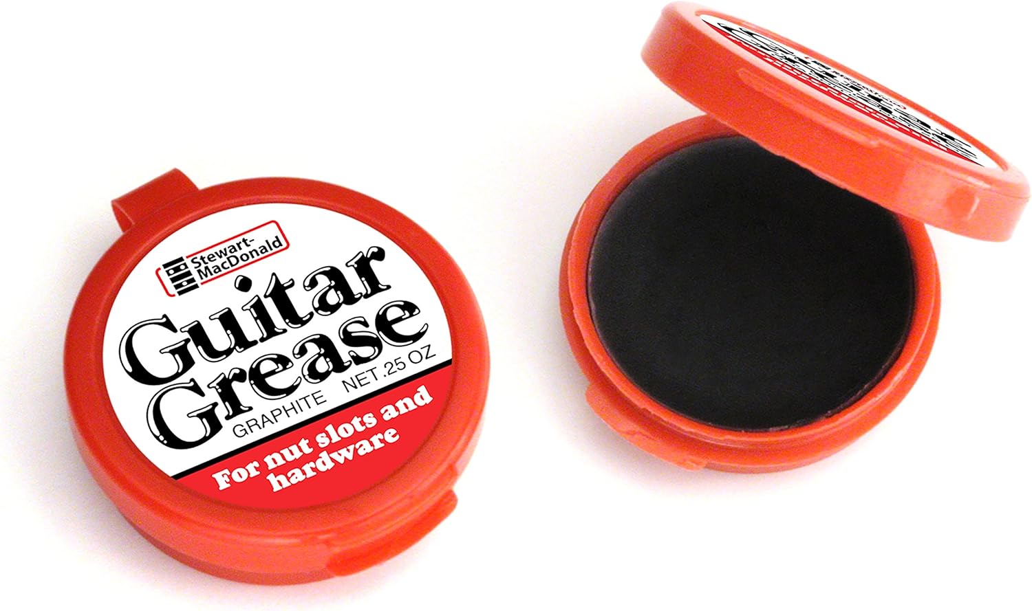 StewMac Guitar Grease Graphite Lubricant Paste for Nut and Saddle Slots, Truss Rod Nuts and Guitar Hardware Pivot Points, 0.25-oz Container