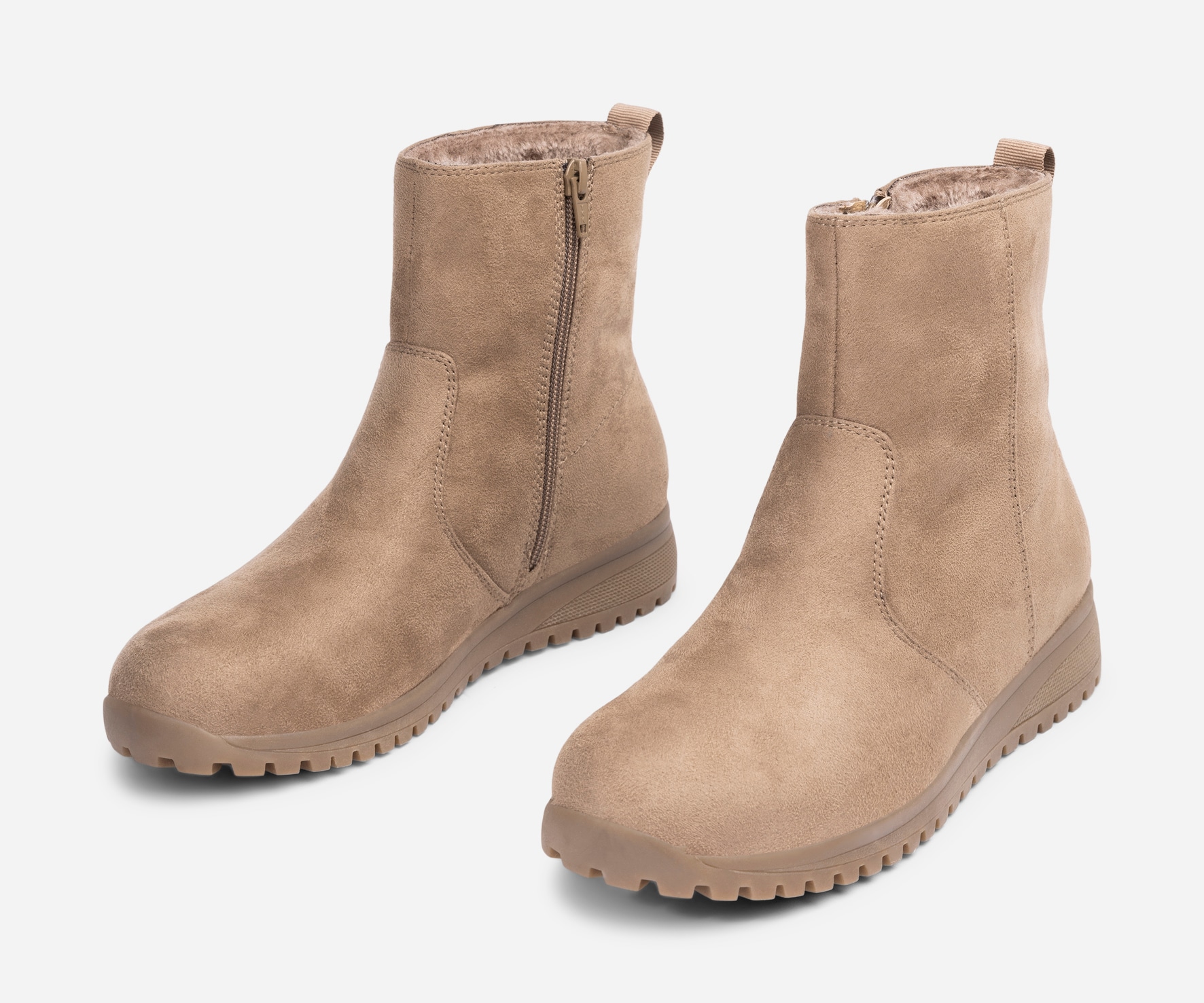 SO ALL, Varmfodrade boots med dragkedja