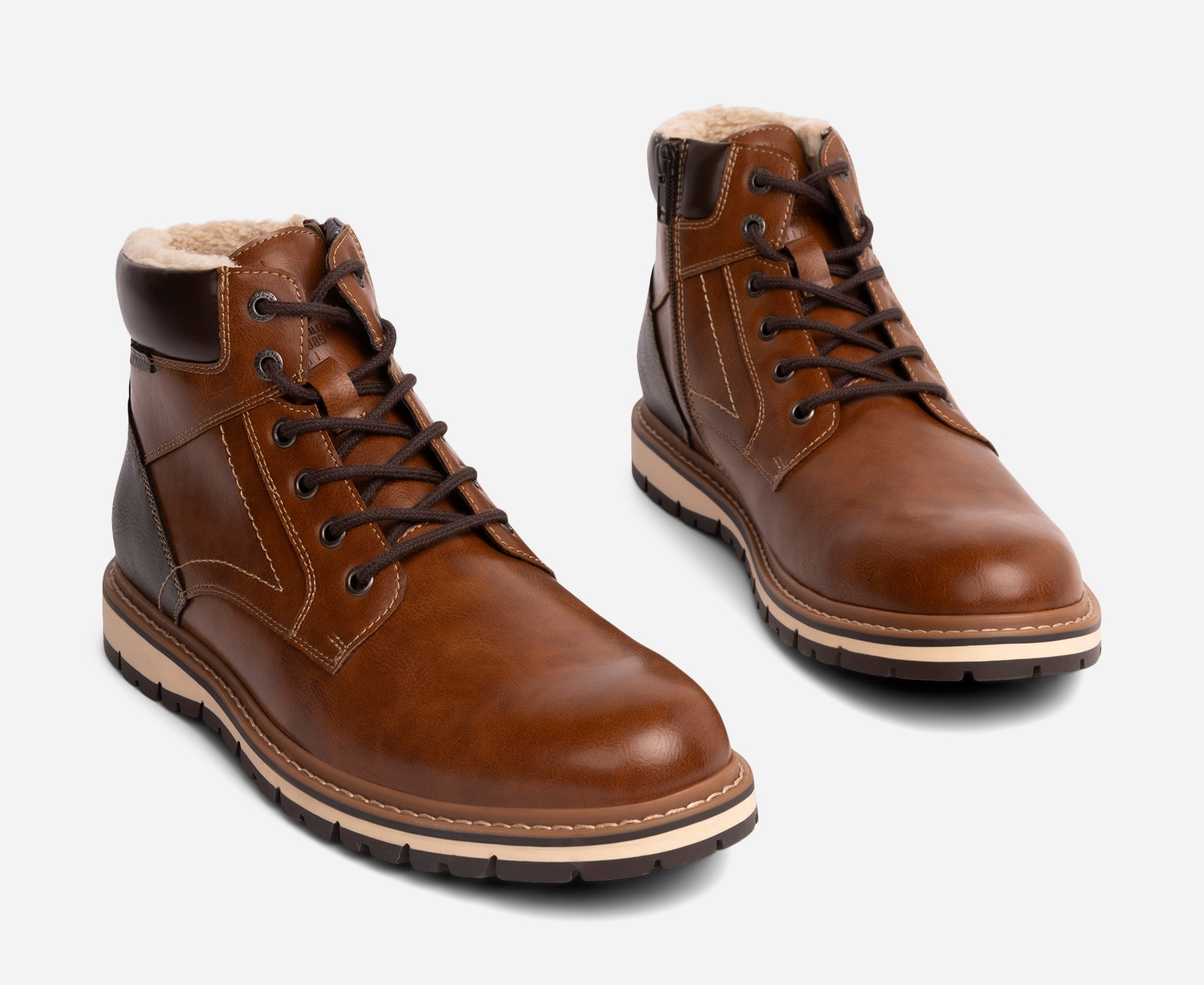 IGUASSU, Varmfodrade boots med snörning