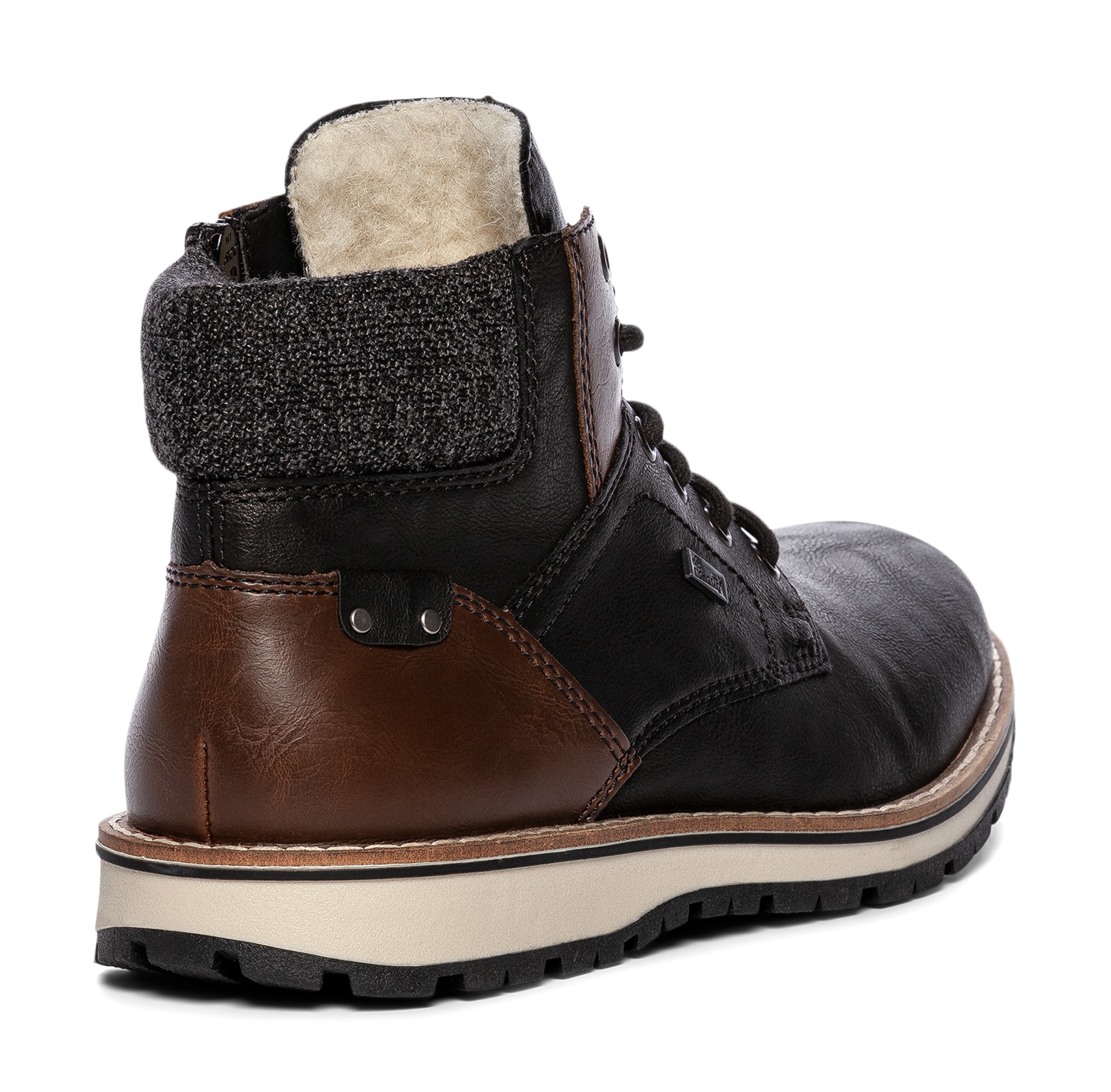 RIEKER, Varmfodrade kängor med dragkedja