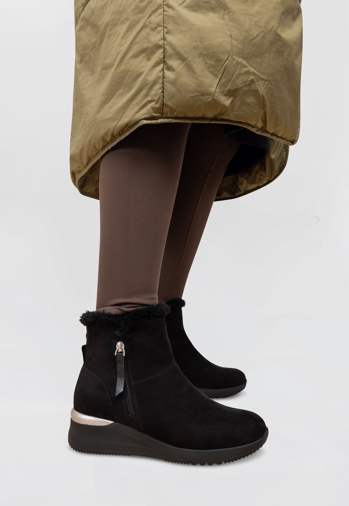 SO ALL, Varmfodrade boots med dragkedja