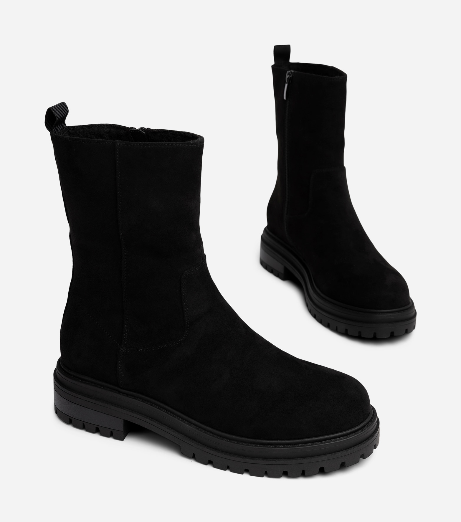 SO ALL, Varmfodrade boots med dragkedja