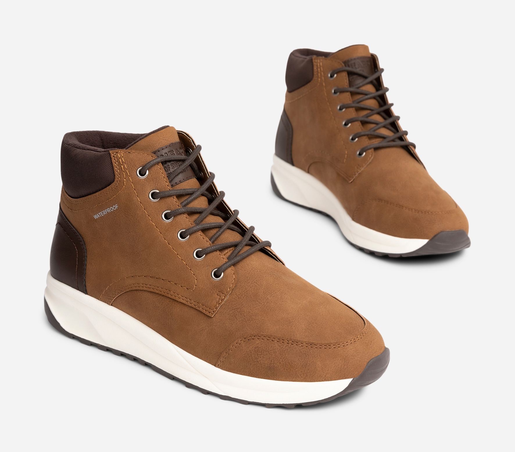 LINEAR, Fleecefodrade höga sneakers waterproof