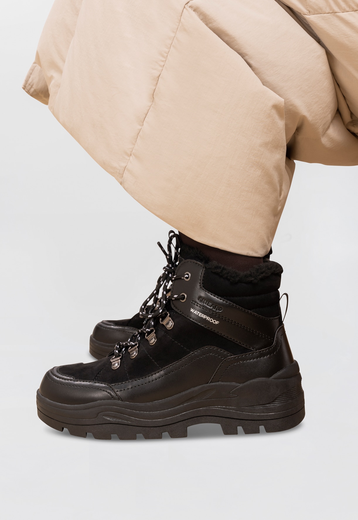 LINEAR, Varmfodrade kängor waterproof