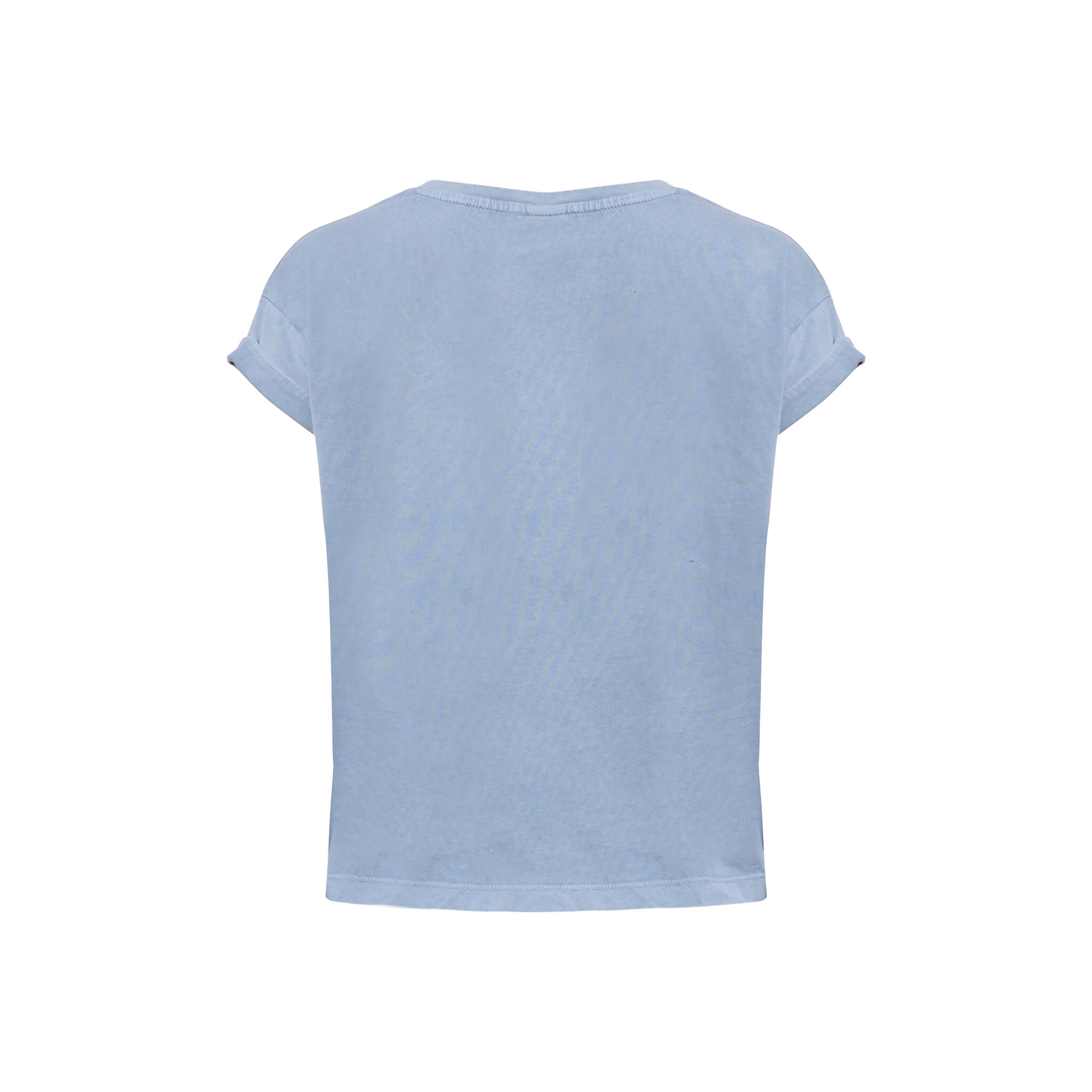 IM DENIM CROP TOP STONE WASH WOMEN