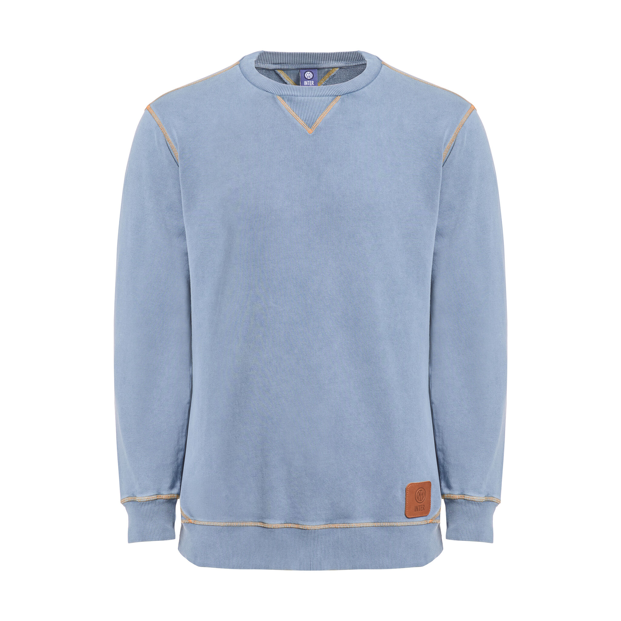 IM DENIM CREWNECK SWEATSHIRT STONE WASH