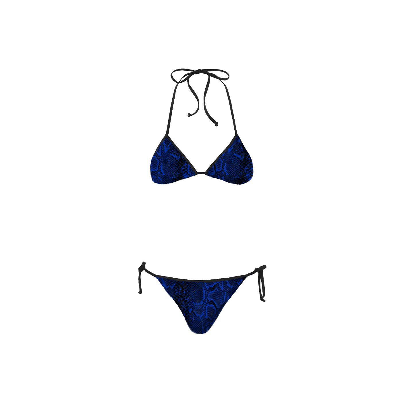 IM INTER X MC2 SAINT BARTH BISCIONE PATTERN BIKINI