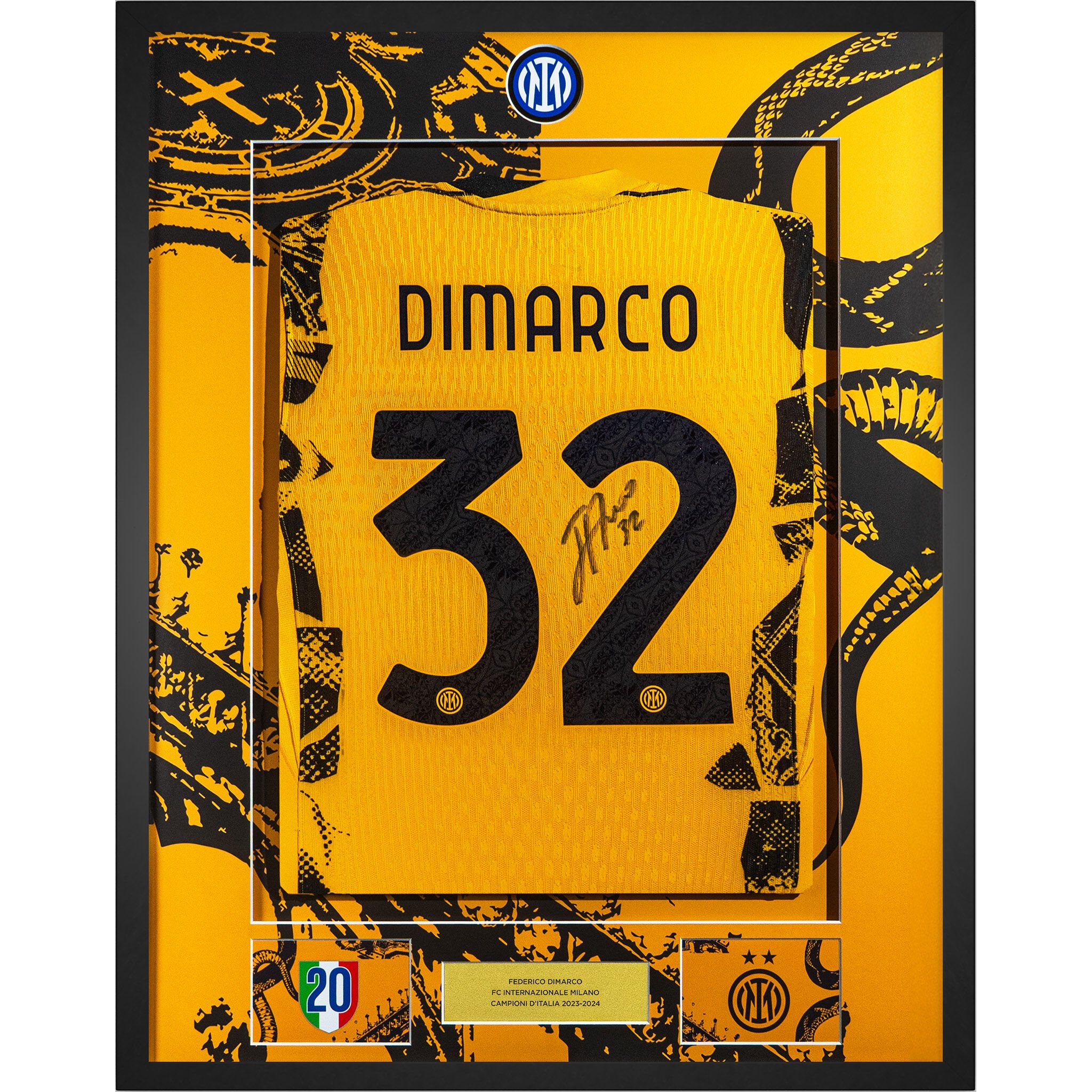 IM THIRD MATCH JERSEY 2 STARS 2024/25 SIGNED BY DIMARCO
