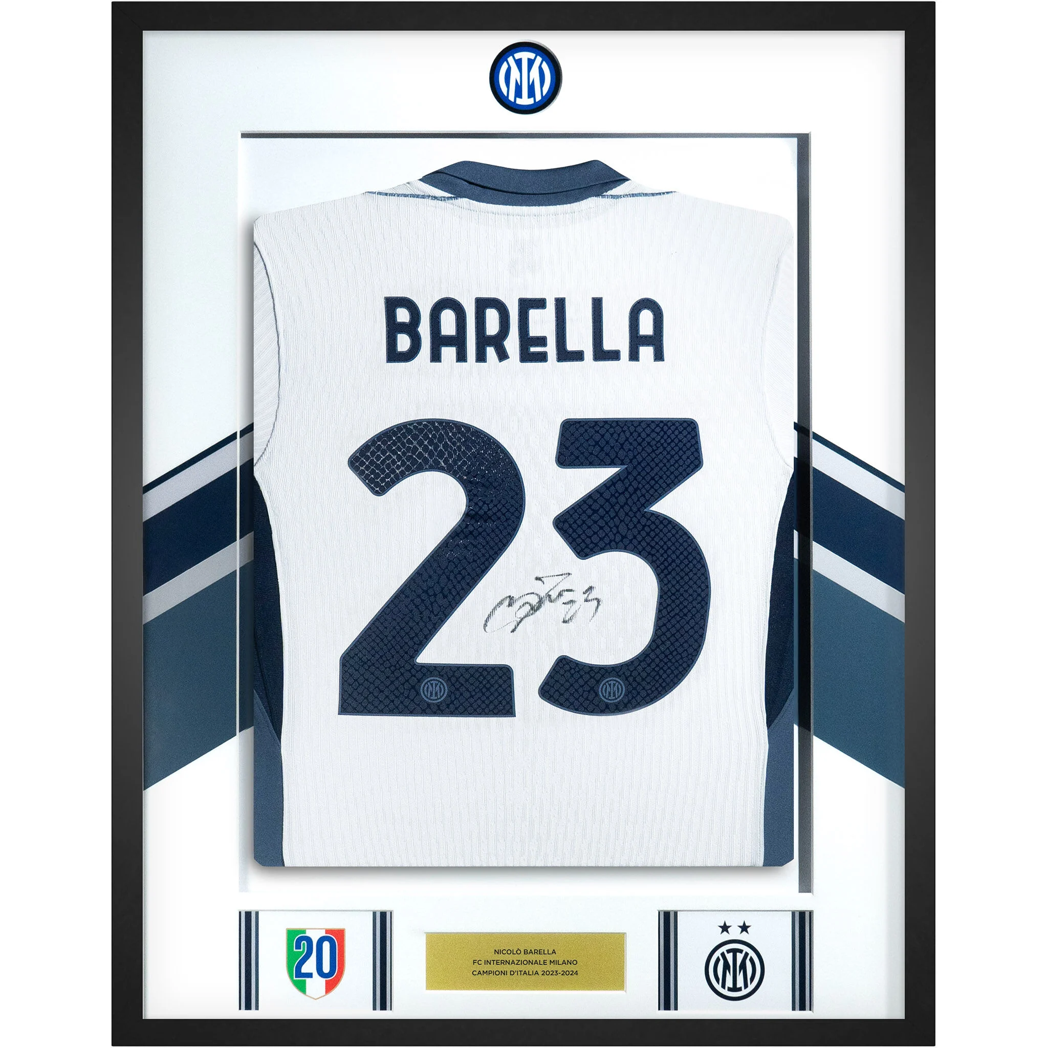 IM AWAY MATCH JERSEY 2 STARS 2024/25 SIGNED BY BARELLA