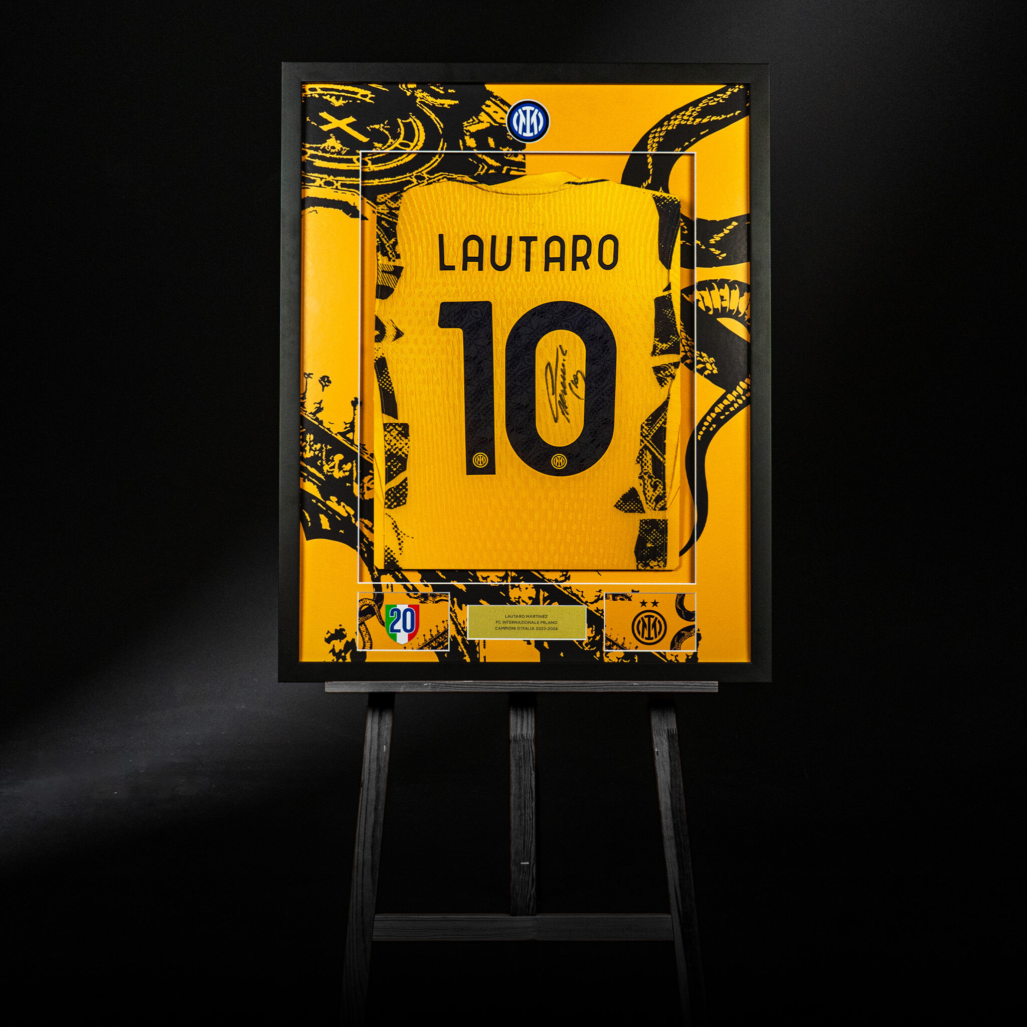 IM THIRD MATCH JERSEY 2 STARS 2024/25 SIGNED BY LAUTARO