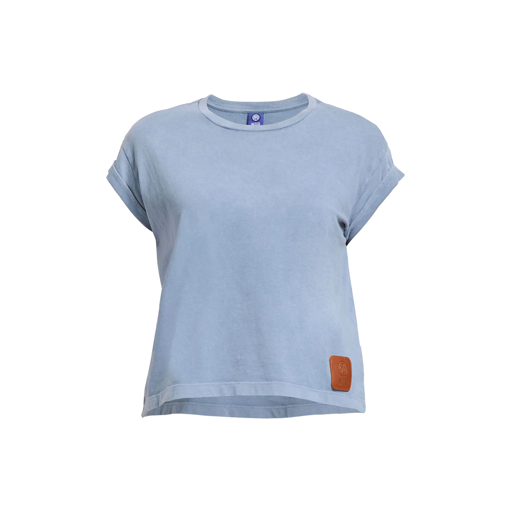 IM DENIM CROP TOP STONE WASH WOMEN
