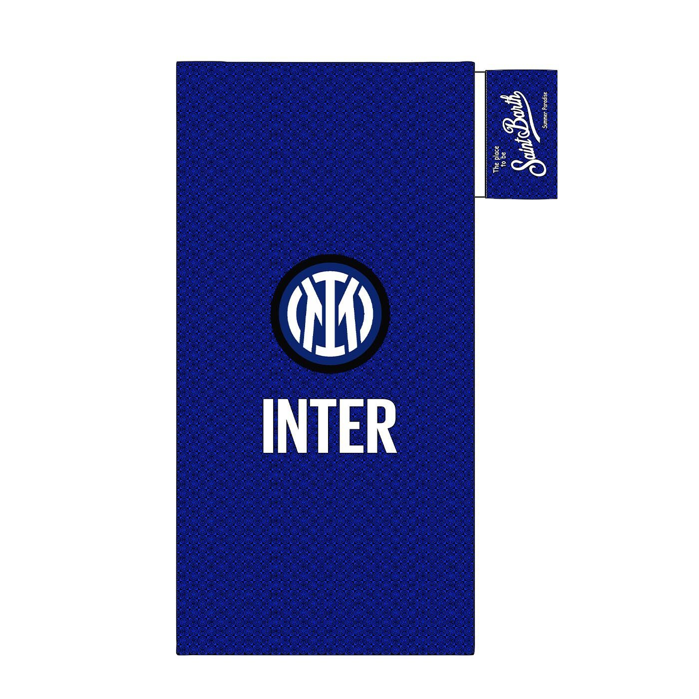 IM INTER X MC2 SAINT BARTH NERAZZURRO PATTERN BEACH TOWEL