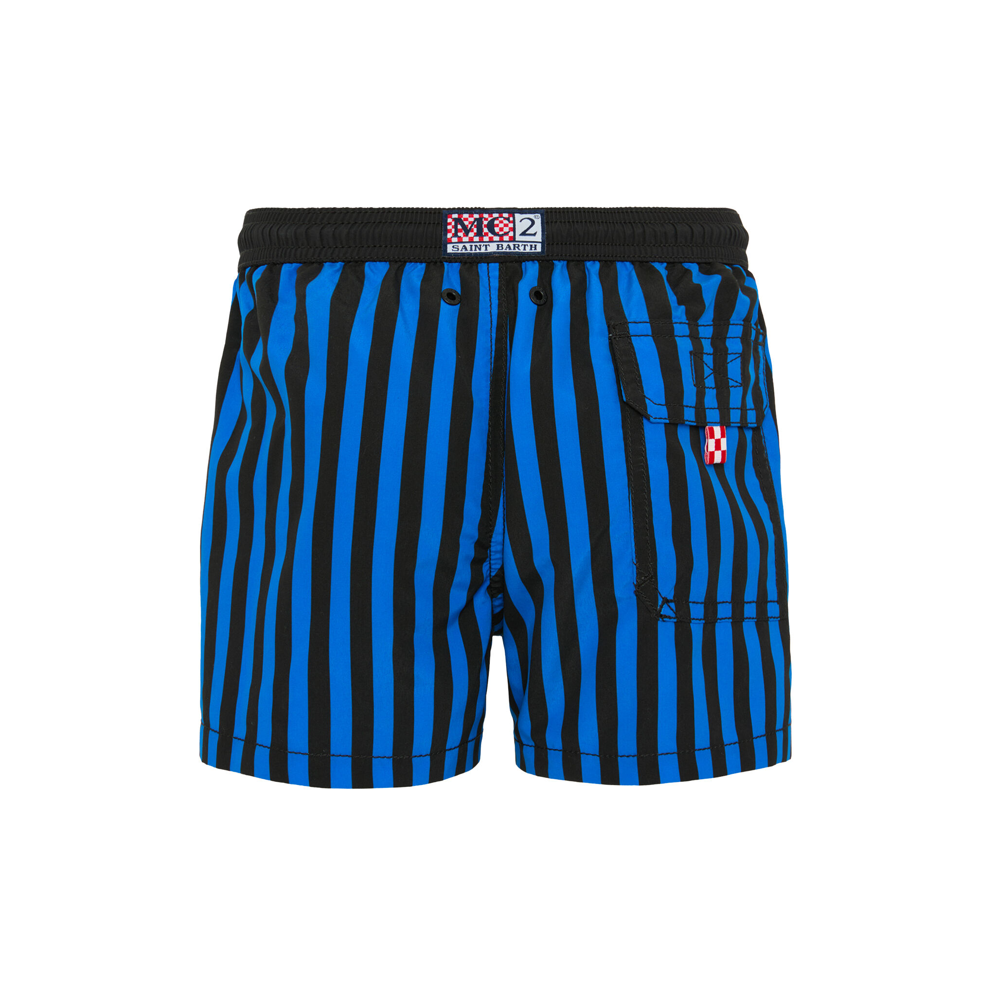 IM INTER X MC2 SAINT BARTH KIDS' BISCIONE PATTERN TRUNKS