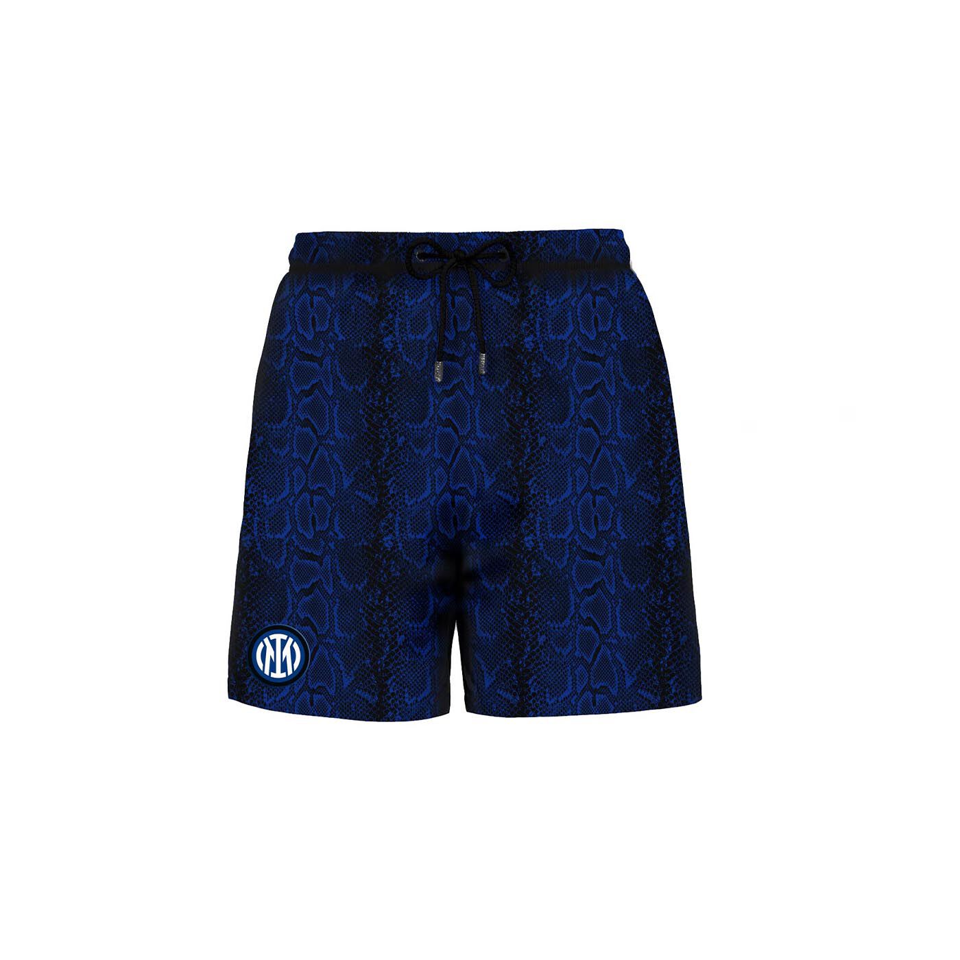 IM INTER X MC2 SAINT BARTH BISCIONE PATTERN KID'S TRUNKS