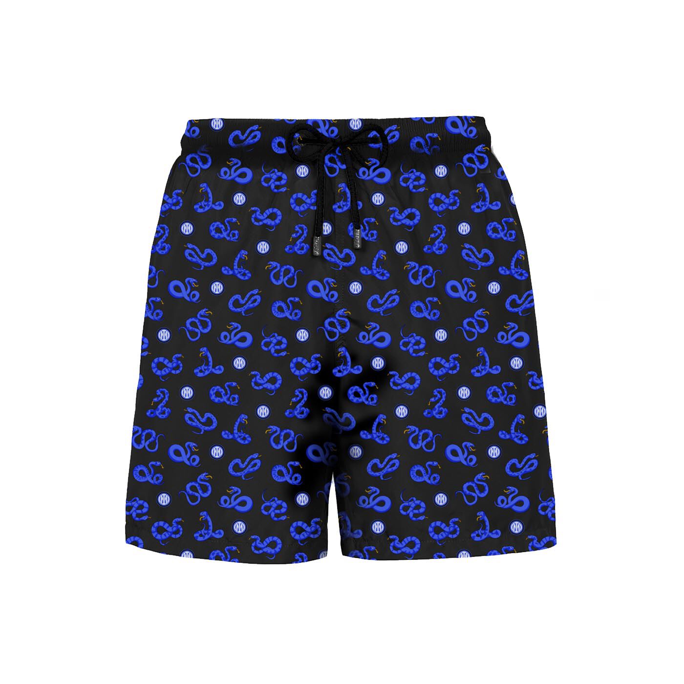 IM INTER X MC2 SAINT BARTH MINI BISCIONE PATTERN MEN'S TRUNKS